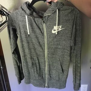 Grey Nike zip up